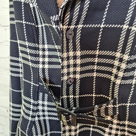 First Lady Checker Blazer Jacket Size 12 - Picture 3 of 11